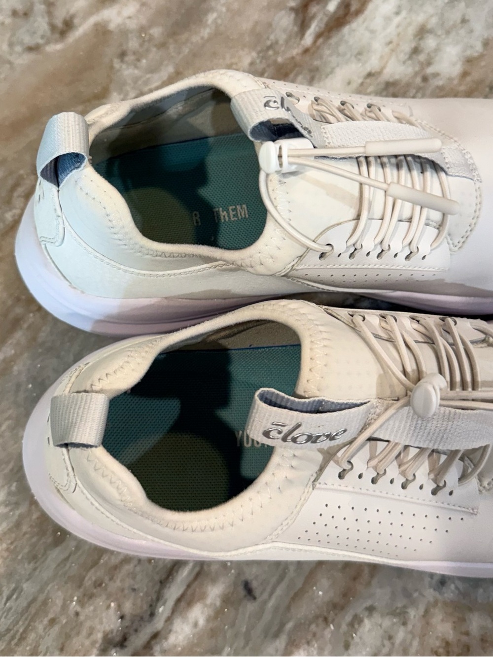 Women’s CLOVE Classic Brilliant white bungee athletic shoes- Size 10 - Picture 4 of 9